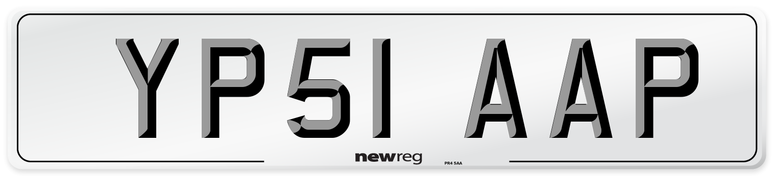 YP51 AAP Number Plate from New Reg
